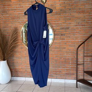 BAR III Medium Navy fitted short dress